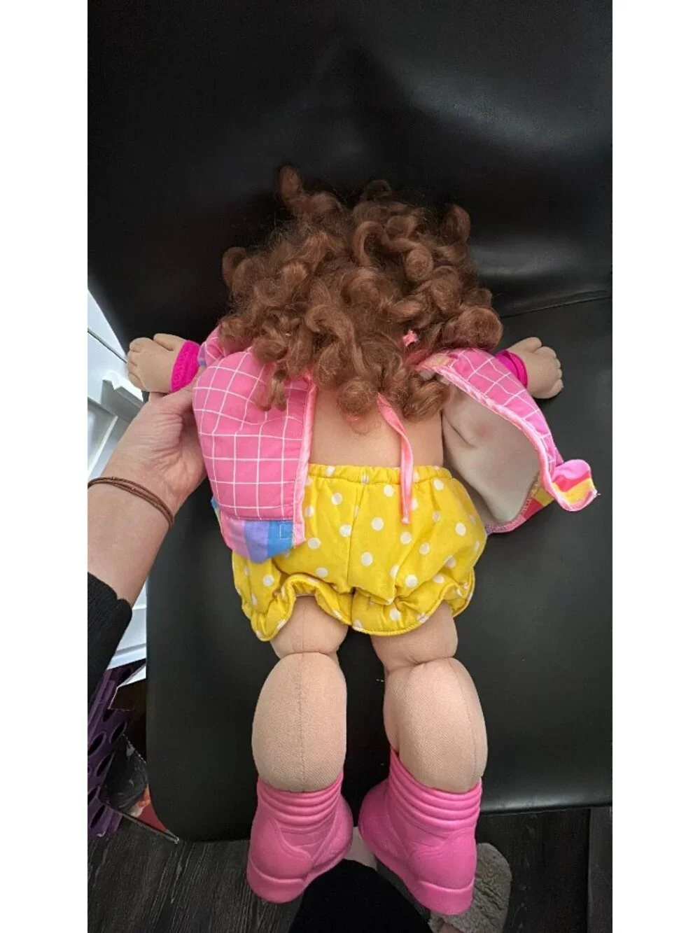 80s pink Cabbage Patch Kids clown doll